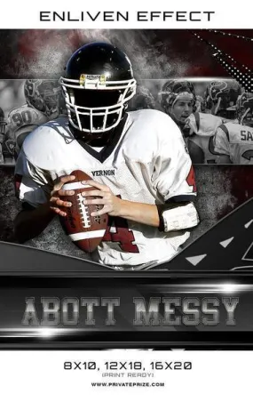 Abott Messy Football Sports Template -  Enliven Effects