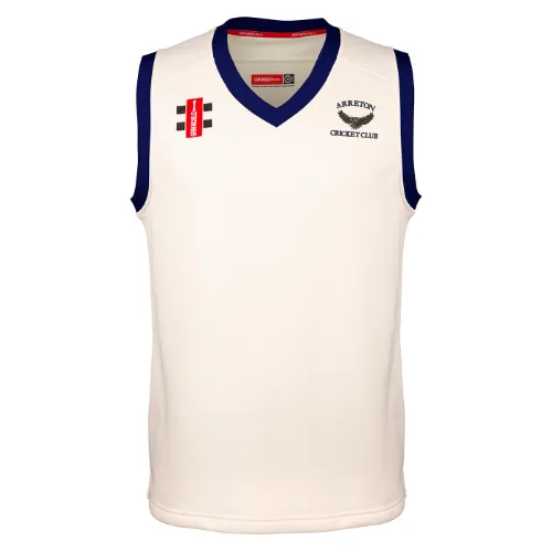 Arreton Cricket Club Child's Ivory / Navy Pro Performance Match Slipover