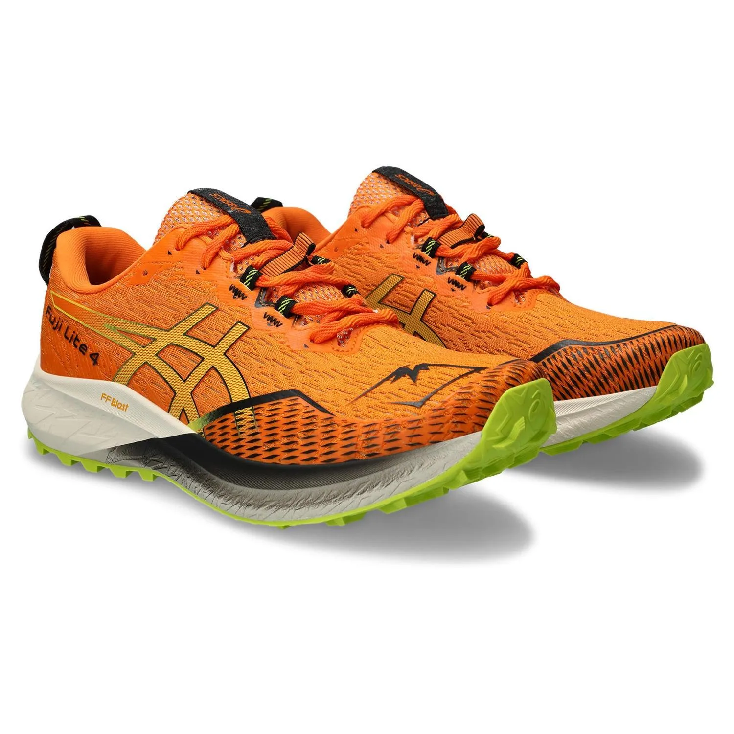 Asics Fuji Lite 4 Men's - Bright Orange/Neon Lime