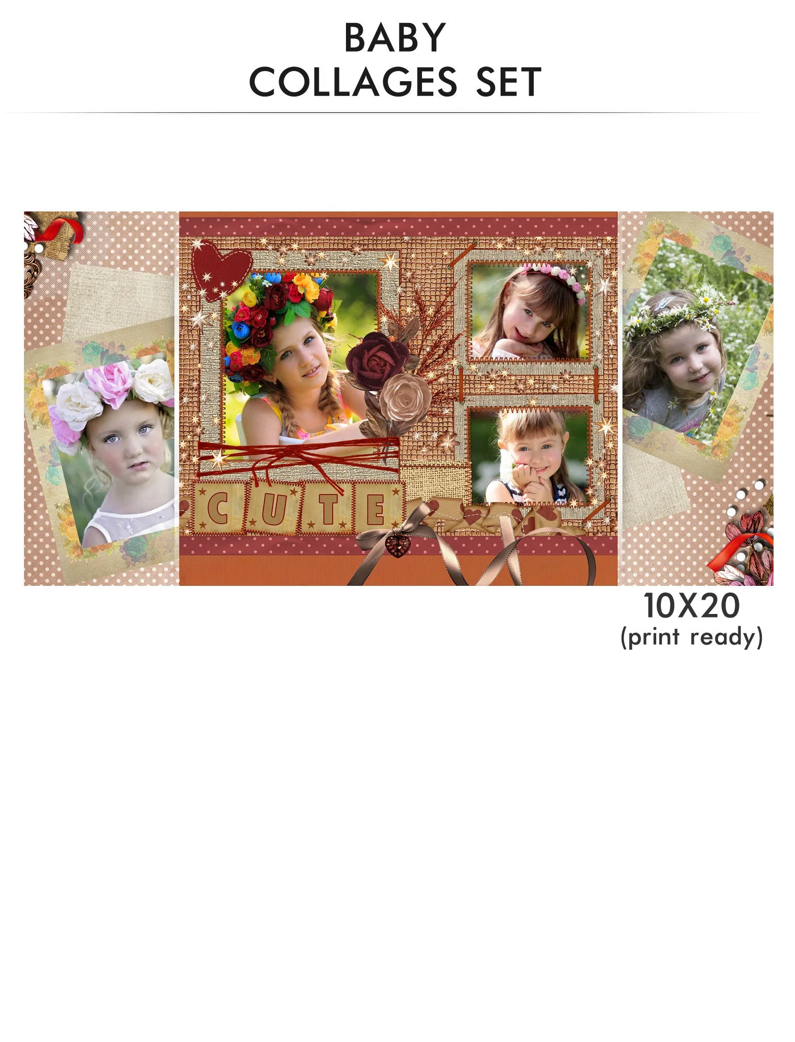 Baby Collage Set - Cute Baby