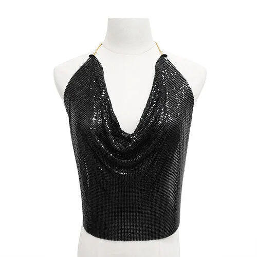 Backless Top Mesh Body Chain - Body Jewlery