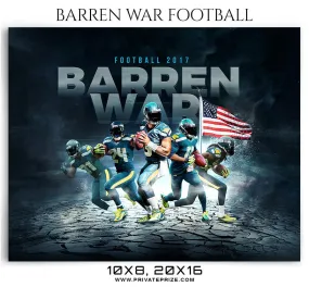 Barren War Themed Sports Photography Template