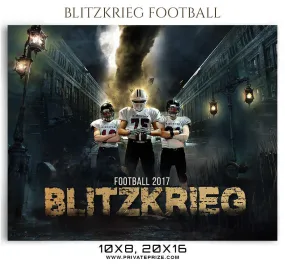 Blitzkrieg Football Themed Sports Photography Template