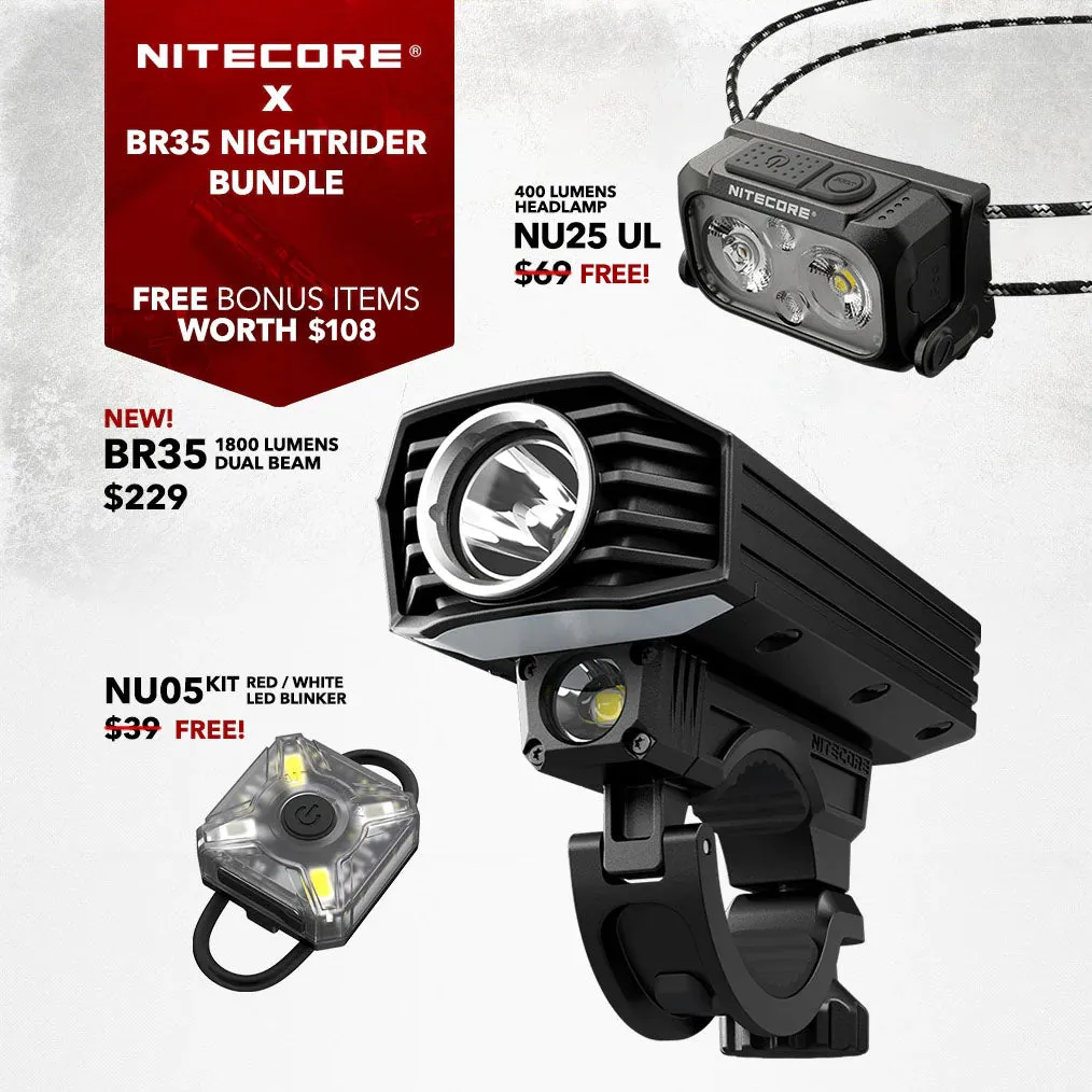 BR35 Bike Light - 1800 lumens (Bundle)