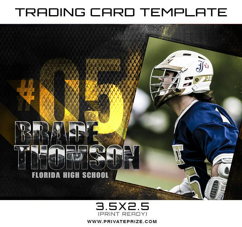 Brade Sports Trading Card Template