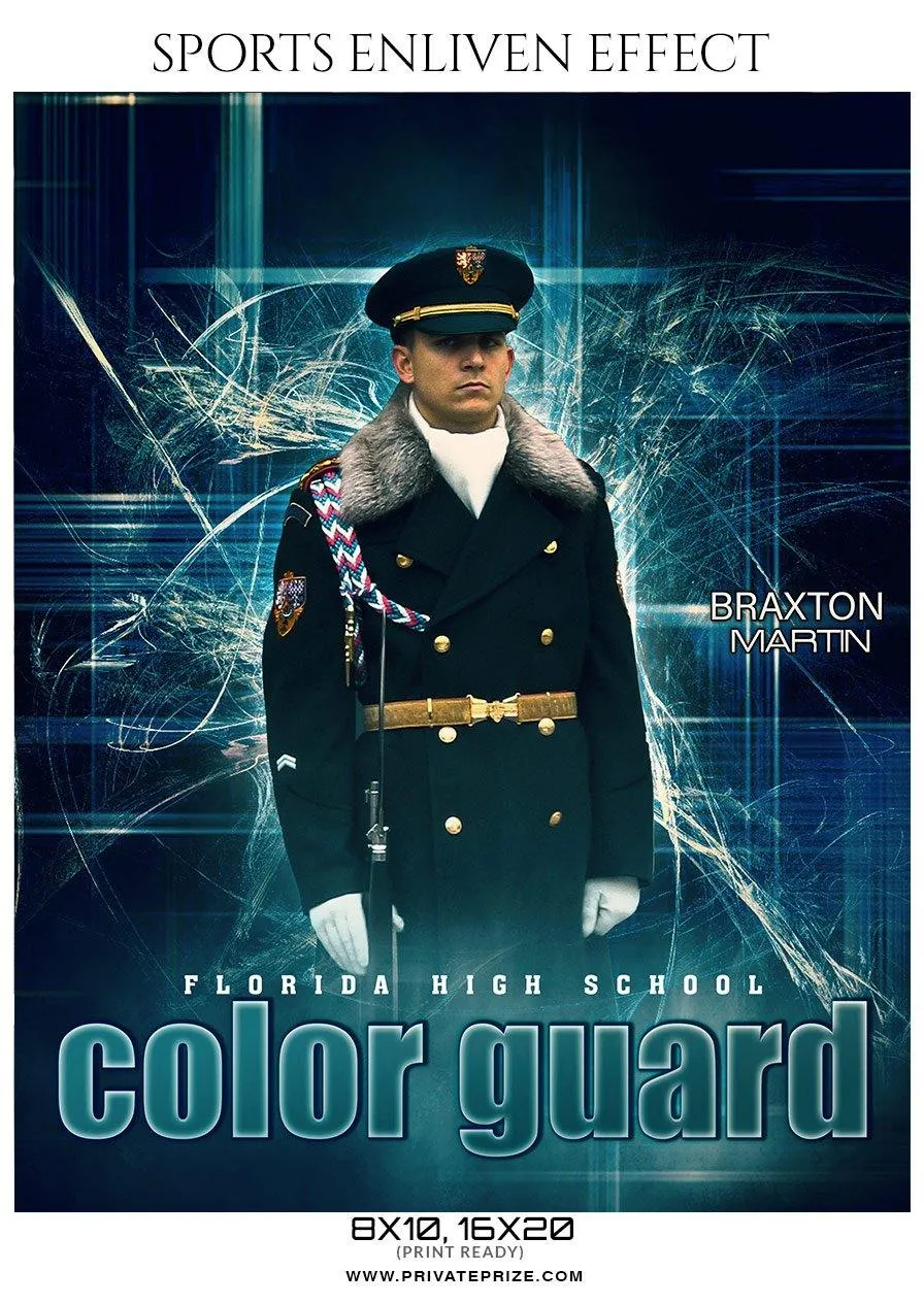 Braxton Martin - Color Guard Enliven Effects Photography Template