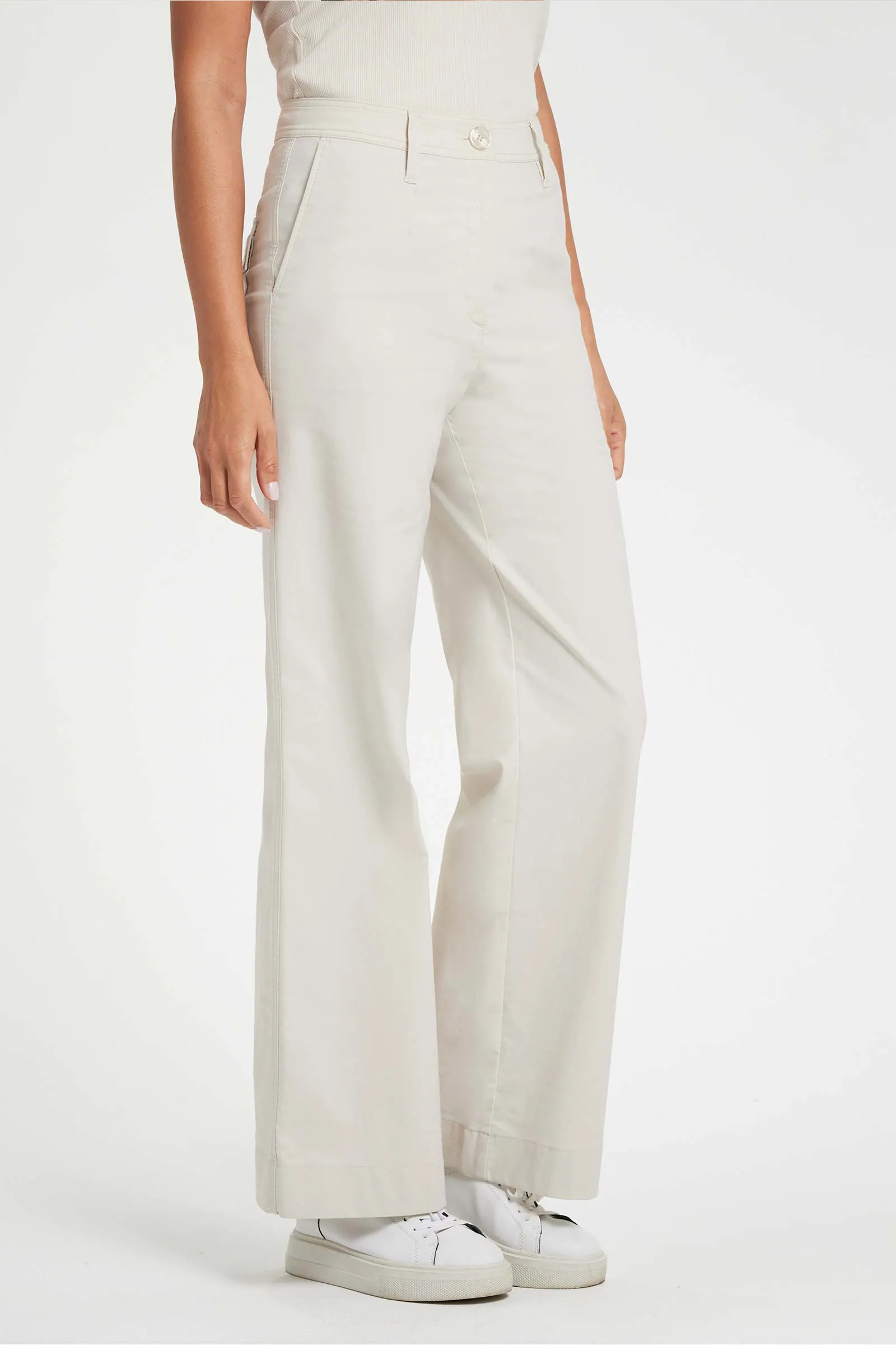 Brooklyn Wide Leg Mid-weight Pant