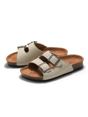 Buckle Double Straps Slippers