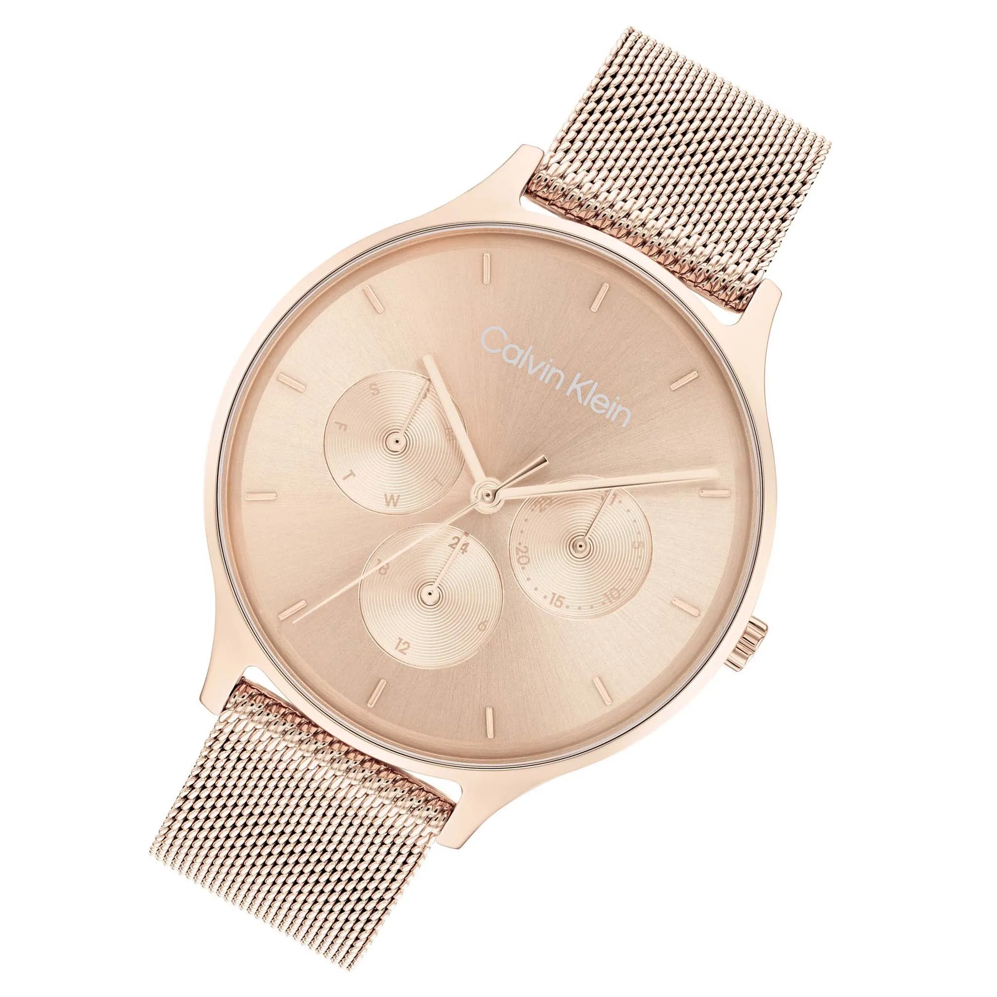 Calvin Klein Carnation Gold Mesh Women's Multi-function Watch - 25200102