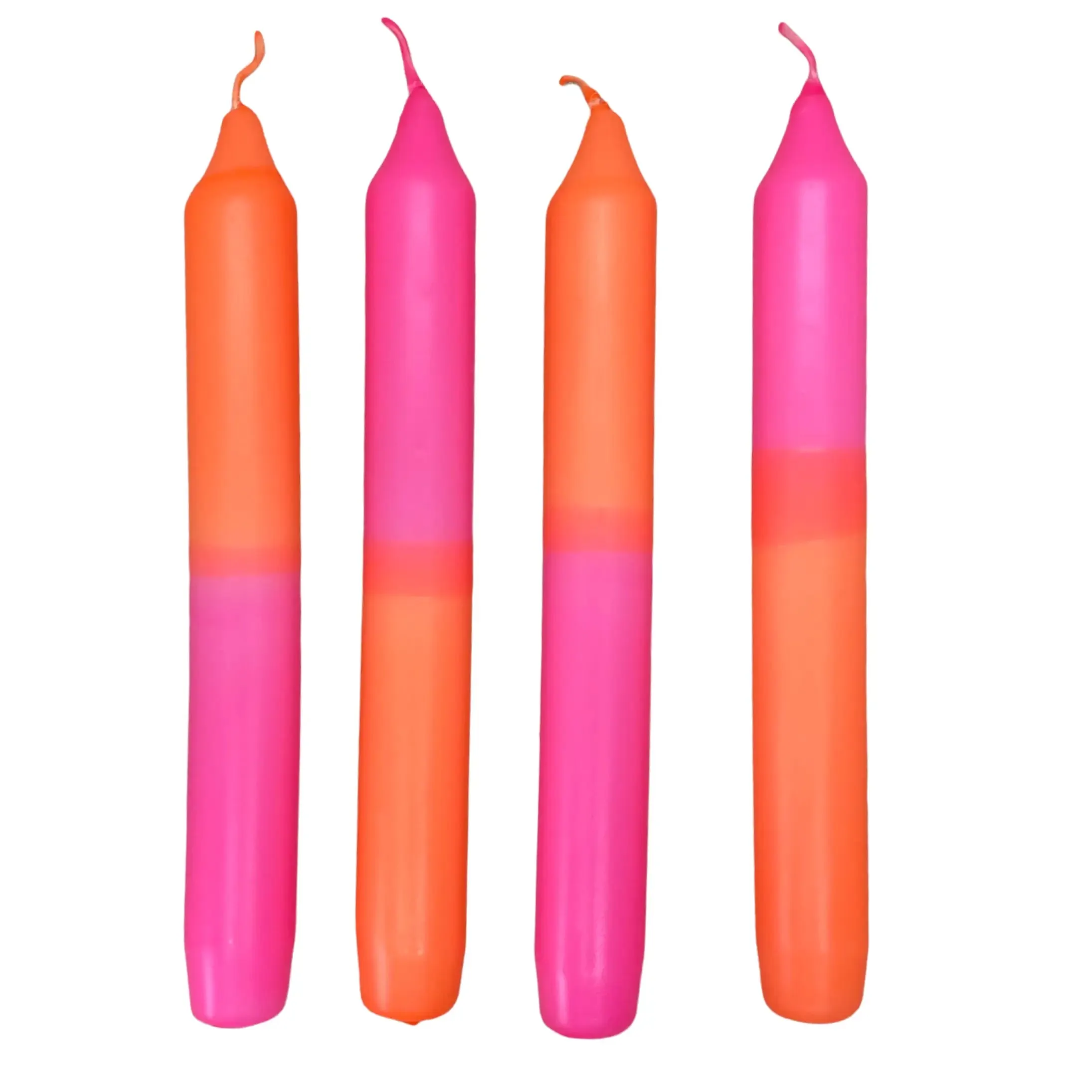 Dip Dye Candlesticks 19cm - 4 Pack