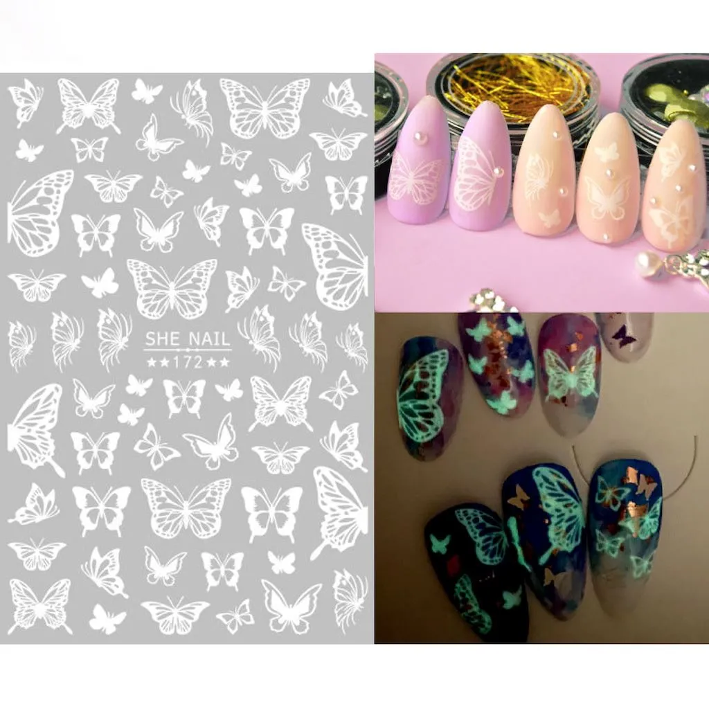 Fluorescent Nail Art Stickers