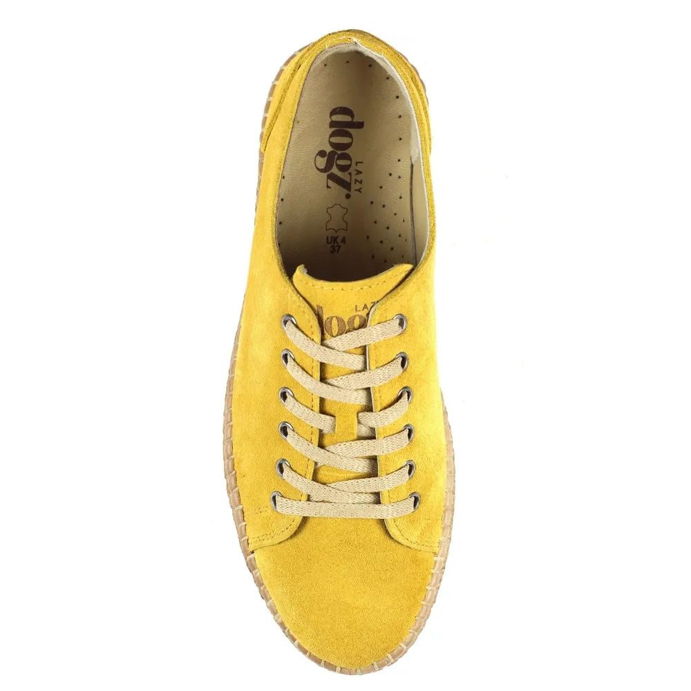 Lazy Dogz Maddison Lace Up Suede Casual Shoe