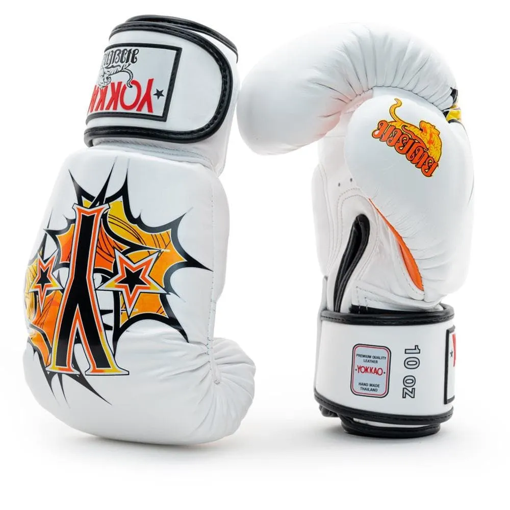 PAD THAI BOXING GLOVES - WHITE