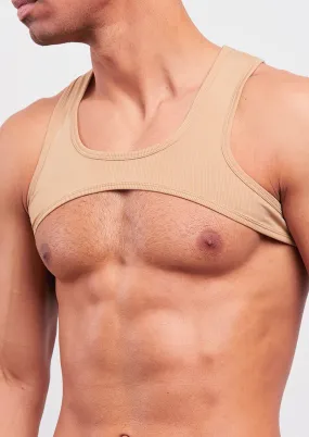 Premium Ribbed Bralette (Tan)