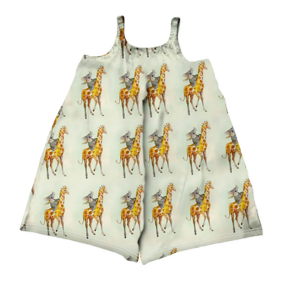 PREORDER Giraffe Koala Girls Romper (Ships w/c 2nd Dec)