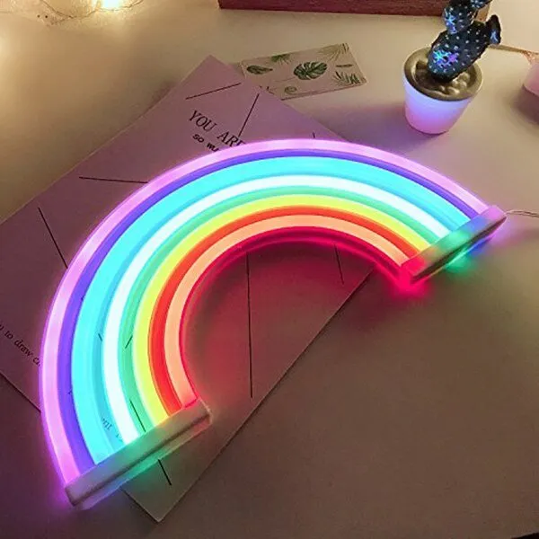 Rainbow Neon Room Light