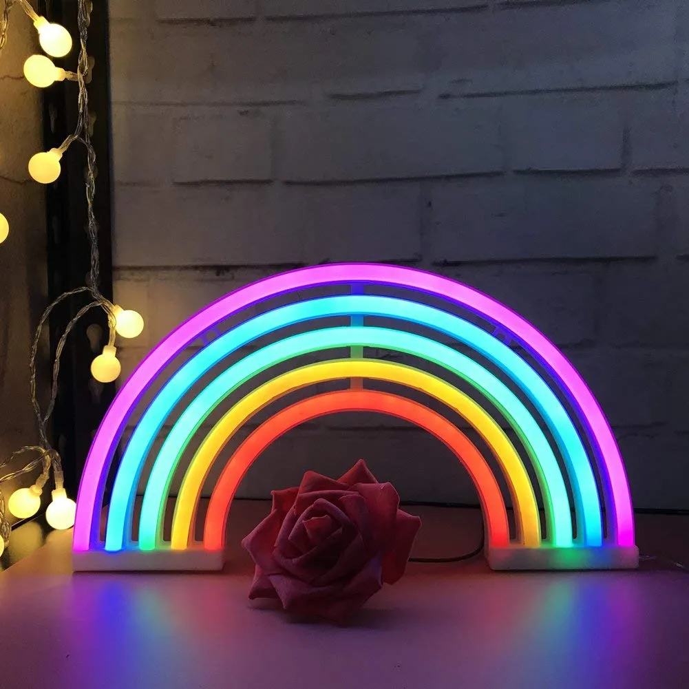 Rainbow Neon Room Light