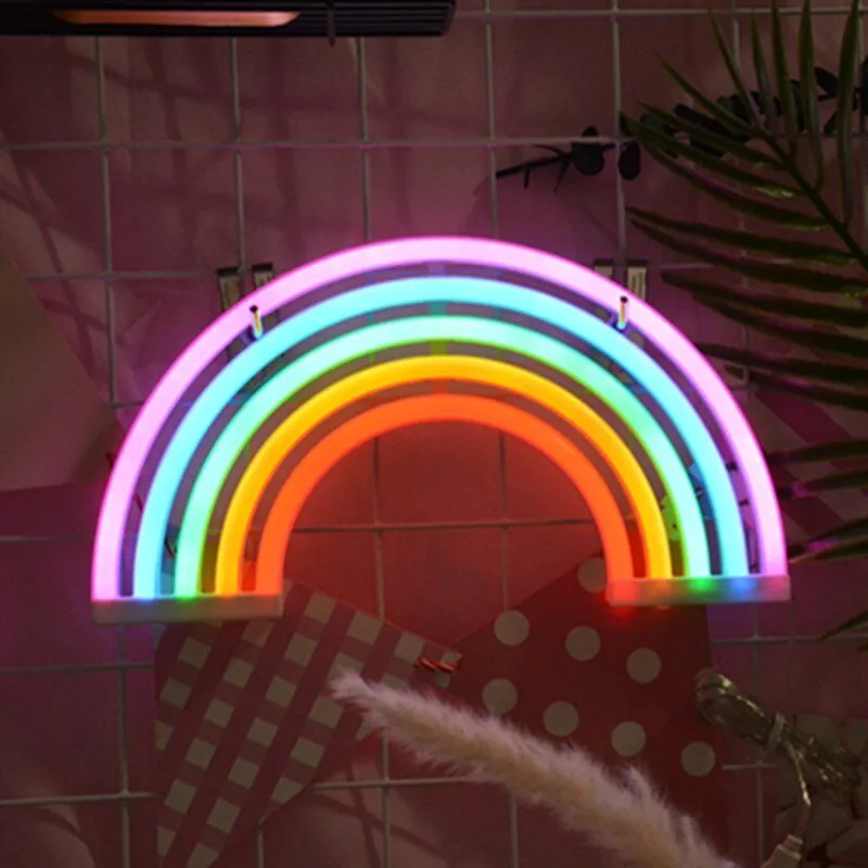 Rainbow Neon Room Light