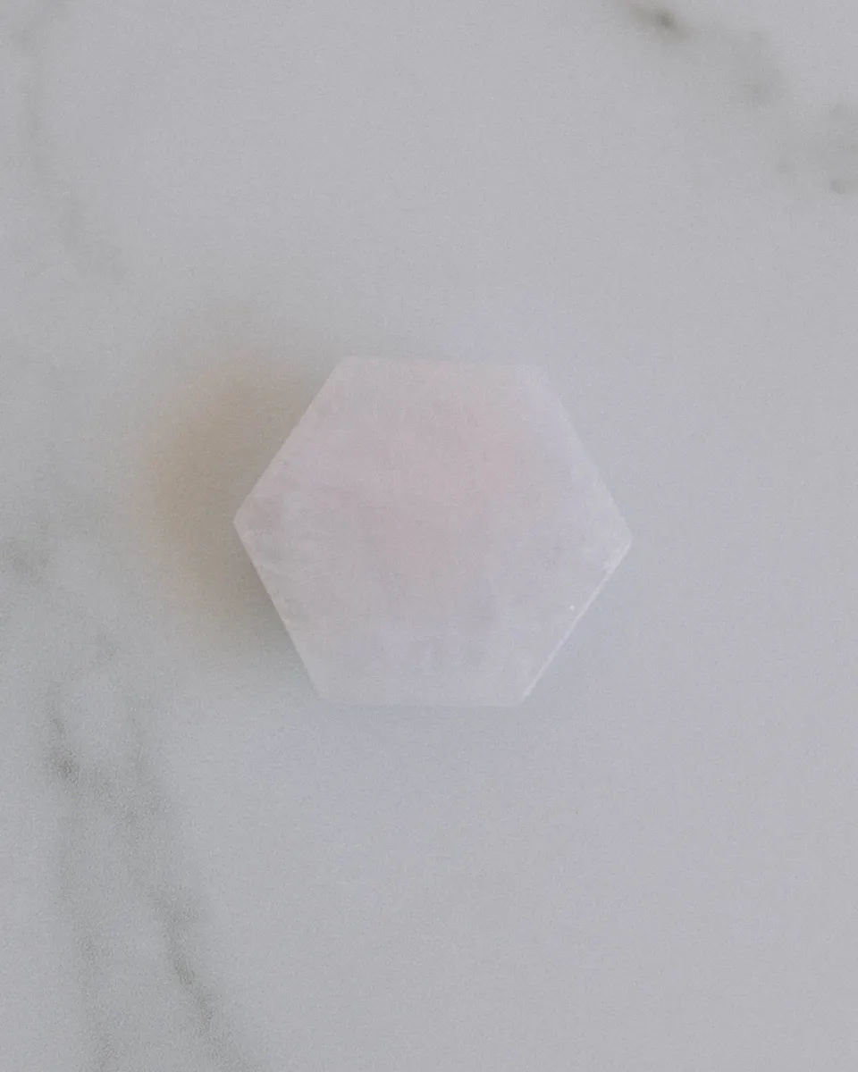 Rose Quartz White Phone Grip