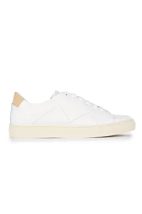 White Calf Leather Sneakers